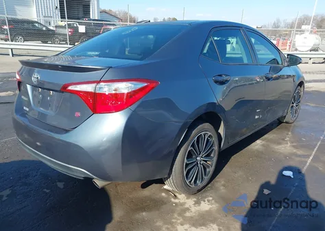 2014 Toyota Corolla S Plus z USA, uszkodzony, nr VIN 2T1BURHE4EC142964